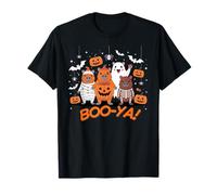 Capy-Boo-ra Crew Cute Halloween Costume Mummy Skeleton T-Shirt