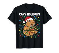 Capy Holidays Capybara Christmas T-Shirt