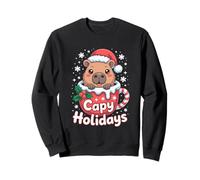 Capy Holidays Motif Amusant Style Capybara Kawaii Sweatshirt