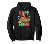 Capy Hour Capybara Relaxant Kawaii Funny Happy Vibes Sweat à Capuche