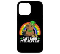 Capy Saint Patricks Day St Paddy's Green Shamrock Capybara Coque pour iPhone 13 Pro Max