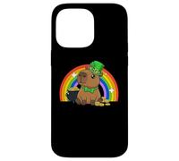 Capy Saint Patricks Day St Paddy's Green Shamrock Capybara Coque pour iPhone 14 Pro Max