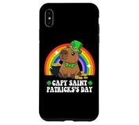 Capy Saint Patricks Day St Paddy's Green Shamrock Capybara Coque pour iPhone XS Max