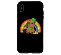 Capy Saint Patricks Day St Paddy's Green Shamrock Capybara Coque pour iPhone XS Max
