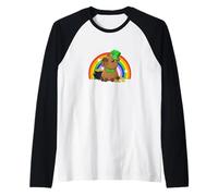 Capy Saint Patricks Day St Paddy's Green Shamrock Capybara Manche Raglan