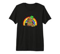 Capy Saint Patricks Day St Paddy's Green Shamrock Capybara T-Shirt Haut de Gamme