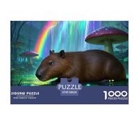Capybara 1000 Pieces Jigsaw Puzzles for Adults Educhational Games Stress Relieving Entertainment Cultivate The Spirit of Teamwork for Adults Gifts 38x26cm/1000pcs