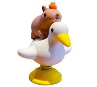 Capybara Accessoires de voiture - Figurine décorative à pompons, décoration de tableau de bord à ressort | Décoration de bureau ludique, cadeau Capybara unique pour les amoureux des animaux, convient