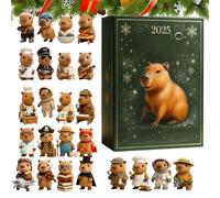 Capybara Advent calendars 2025, 24 Days Christmas Advent Countdown calendars With 24 Pcs Capybara Ornaments, 2D Acrylic Capybaras Ornaments Christmas Decor Gift1 For Kid Girls