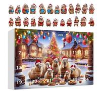 Capybara Advent Christmas 24 Days 3D Acrylic Decor, Home Seasonal Decor, Christmas Tree Capybara Ornament 2025 Countdown Calendar For Home Car Wall Window Adults Kids Vacation Party Favors