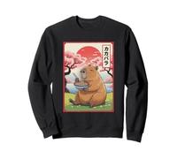 Capybara Anime Graphic Ramen Kawaii Japonais Vintage Capy Sweatshirt