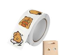 Capybara - Autocollant d'album décoratif pour animaux de voiture autocollants | mignon marron et décalcomanies marron | Set de peau et bâtons imperméables pour ordinateur portable moto et accès