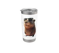 Capybara Avec Lunettes de Soleil Be Capy Cochon Rongeur Gobelet isotherme en acier inoxydable double paroi