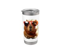 Capybara Avec Lunettes de Soleil Be Capy Cochon Rongeur Gobelet isotherme en acier inoxydable double paroi