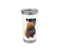 Capybara Avec Lunettes de Soleil Be Capy Cochon Rongeur Gobelet isotherme en acier inoxydable double paroi