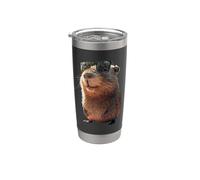 Capybara Avec Lunettes de Soleil Be Capy Cochon Rongeur Gobelet isotherme en acier inoxydable double paroi