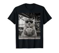 Capybara avec Lunettes de Soleil et Boisson à la Noix de Coco T-Shirt