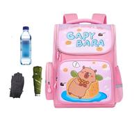 Capybara -backpack -sweet Animal Pattern -buchbag, Conception de partition étanche, épaule légère, dossier avec une école de grande capacité | GARÇONS SALLE DE BAINS AILEGARGAREN JARDINGENCE PRIMATION