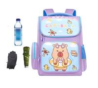 Capybara -backpack -sweet Animal Pattern -buchbag, Conception de partition étanche, épaule légère, dossier avec une école de grande capacité | GARÇONS SALLE DE BAINS AILEGARGAREN JARDINGENCE PRIMATION