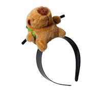 Capybara Bandeau animal drôle - Design innovant moderne pour cheveux, pas facile à casser, accessoire de lavage du visage mignon, en peluche | Multifonction pour l'extérieur et l'intérieur