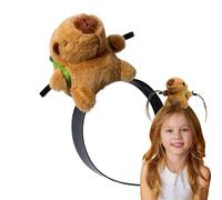 Capybara bandeau mignon drôle animal bandeau en peluche capybara bandeau antidérapant capybara lavage du visage cerceau de cheveux d'animaux bandeau uni animal en peluche mignon animal bandeau capy
