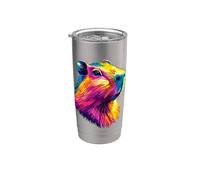 Capybara Be Capy Rongeur de Capybara Drôle de Capybara Gobelet isotherme en acier inoxydable double paroi