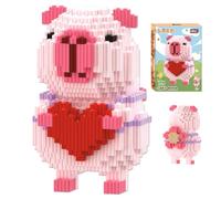 Capybara Blocs de Construction, Mini Figurine en Briques Jeux de Constructions 3D Mini Blocs de Puzzle Micro Bloc de Constructions Figurines Modèle Building Block Set pour Cadeaux d'Anniversaire