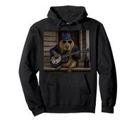Capybara Blues Music Musician Guitar Americana Lunettes de Soleil Sweat à Capuche