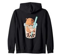 Capybara Boba Bubble Tea Kawaii Capybara Enfants Filles Femmes Sweat à Capuche