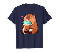 Capybara Boba Lover Kawaii Cozy Boba Tea Vibes T-Shirt