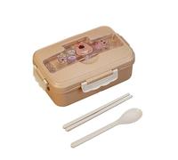 Capybara Boîtes Bento, Capybara Boîte à Lunch Kit avec Gourdes d'eau Sac Isotherme Couverts Portable Sac Bento école Boîtes à Déjeuner Boîte à Lunch Hermétique Boîtesbento pour École Voyage