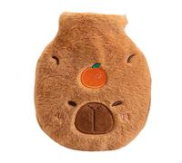 Capybara Bouillotte moelleuse - Accessoire de chaleur abdominale - Chauffe-lit - Pour patients, étudiants, bureau, joueurs, voiture, canapé, lit, travail, camping, pique-nique, activités de plein air