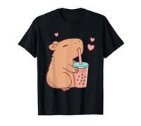 Capybara Bubble Tea Funny Animal Lover Rodent, Capyboba T-Shirt