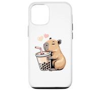 Capybara Bubble Tea Lovely Cute Capyboba Boba Milk Tea Coque pour iPhone 12/12 Pro
