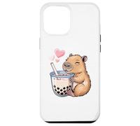Capybara Bubble Tea Lovely Cute Capyboba Boba Milk Tea Coque pour iPhone 12 Pro Max