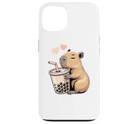 Capybara Bubble Tea Lovely Cute Capyboba Boba Milk Tea Coque pour iPhone 13
