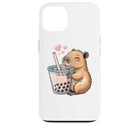 Capybara Bubble Tea Lovely Cute Capyboba Boba Milk Tea Coque pour iPhone 13