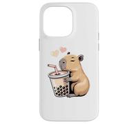 Capybara Bubble Tea Lovely Cute Capyboba Boba Milk Tea Coque pour iPhone 14 Pro Max