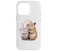 Capybara Bubble Tea Lovely Cute Capyboba Boba Milk Tea Coque pour iPhone 14 Pro Max