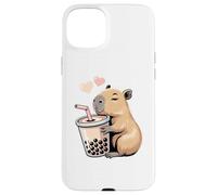 Capybara Bubble Tea Lovely Cute Capyboba Boba Milk Tea Coque pour iPhone 15 Plus