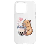 Capybara Bubble Tea Lovely Cute Capyboba Boba Milk Tea Coque pour iPhone 15 Pro Max