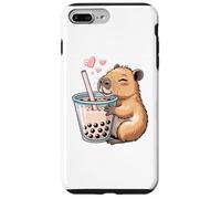 Capybara Bubble Tea Lovely Cute Capyboba Boba Milk Tea Coque pour iPhone 7 Plus/8 Plus