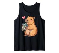 Capybara Bubble Tea Lovely Cute Capyboba Boba Milk Tea Débardeur