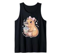 Capybara Bubble Tea Lovely Cute Capyboba Boba Milk Tea Débardeur