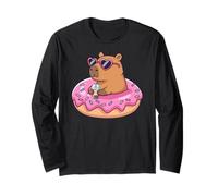 Capybara Bubble Tea Lovely Cute Capyboba Boba Milk Tea Manche Longue