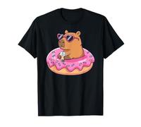 Capybara Bubble Tea Lovely Cute Capyboba Boba Milk Tea T-Shirt