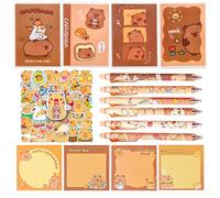 capybara cadeaux fête mini blocs notes étiquettes autocollants anniversaire accessoires papeterie