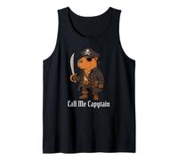 Capybara Call Me Capytain Pirate Amoureux des animaux Garçons Filles Enfant Débardeur