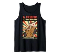 Capybara Camarade rétro ami au Peuple Humour Animal Débardeur