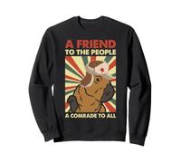Capybara Camarade rétro ami au Peuple Humour Animal Sweatshirt
